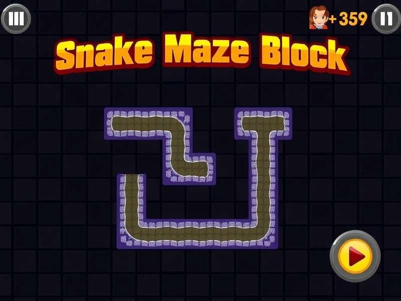 Snake Maze Block Gameplay Screenshot
